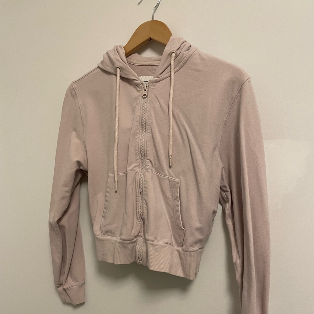 Abercrombie & Fitch Soft Pink Zip-Up Hoodie